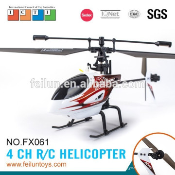 2.4 G 4CH única hélice helicóptero brinquedo durável PP/Nylon material rc helicóptero pequeno motor para venda